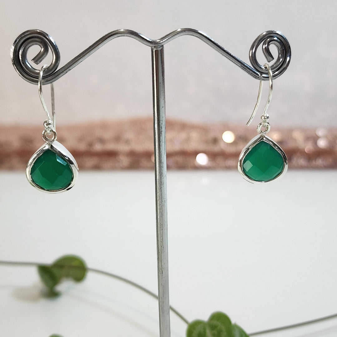 Green Onyx - Earrings