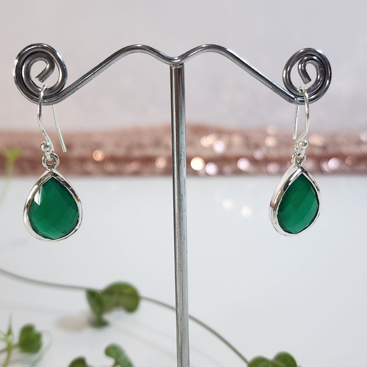 Green Onyx - Earrings