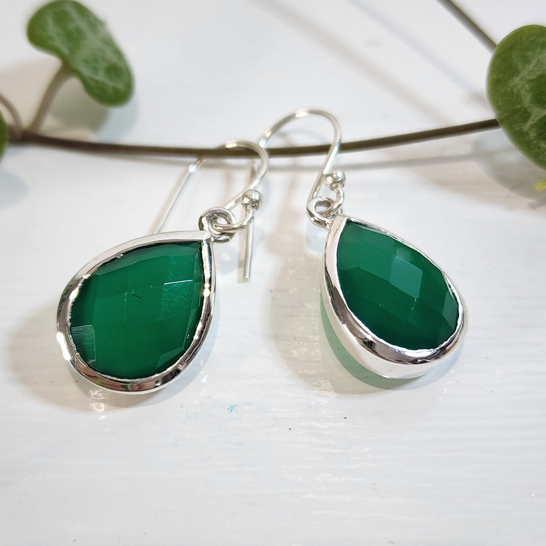 Green Onyx - Earrings