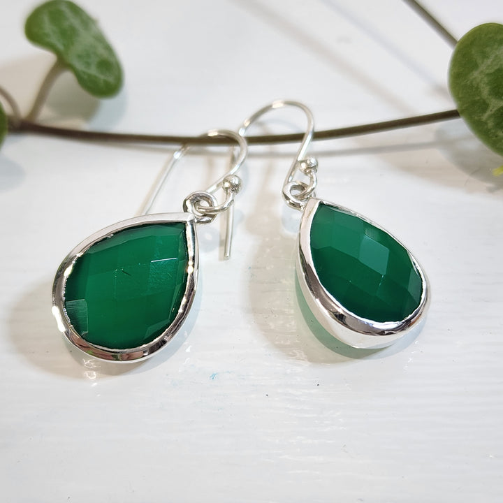 Green Onyx - Earrings