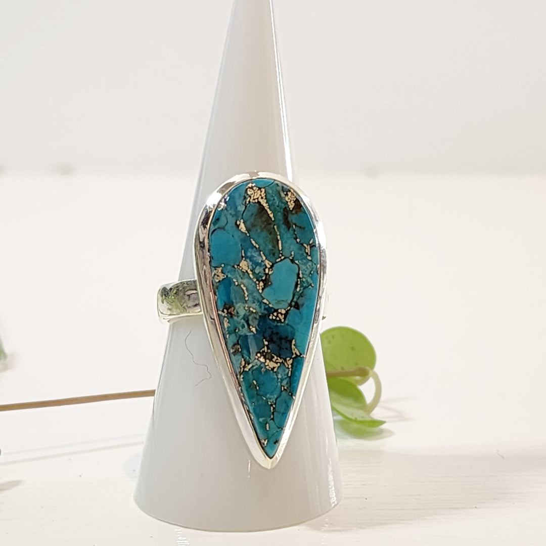 Blue Copper Turquoise - Ring