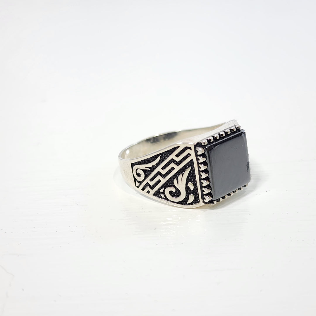 Onyx Black -  Ring Mens
