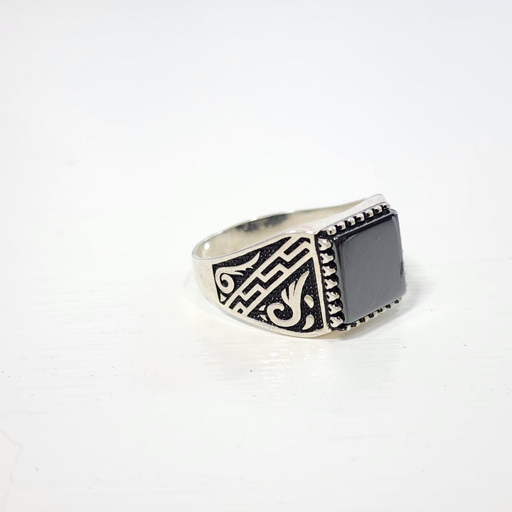 Onyx Black -  Ring Mens