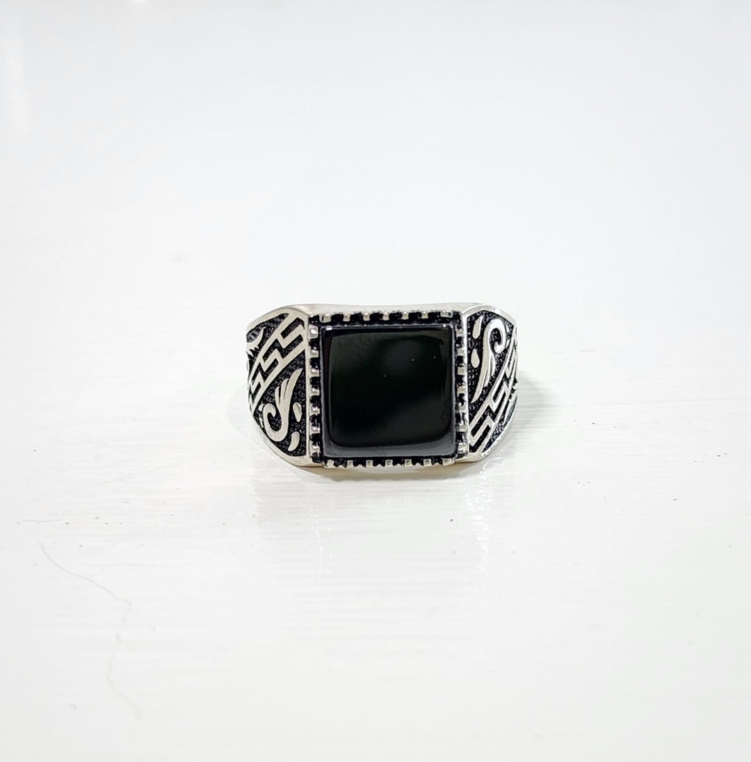 Onyx Black -  Ring Mens