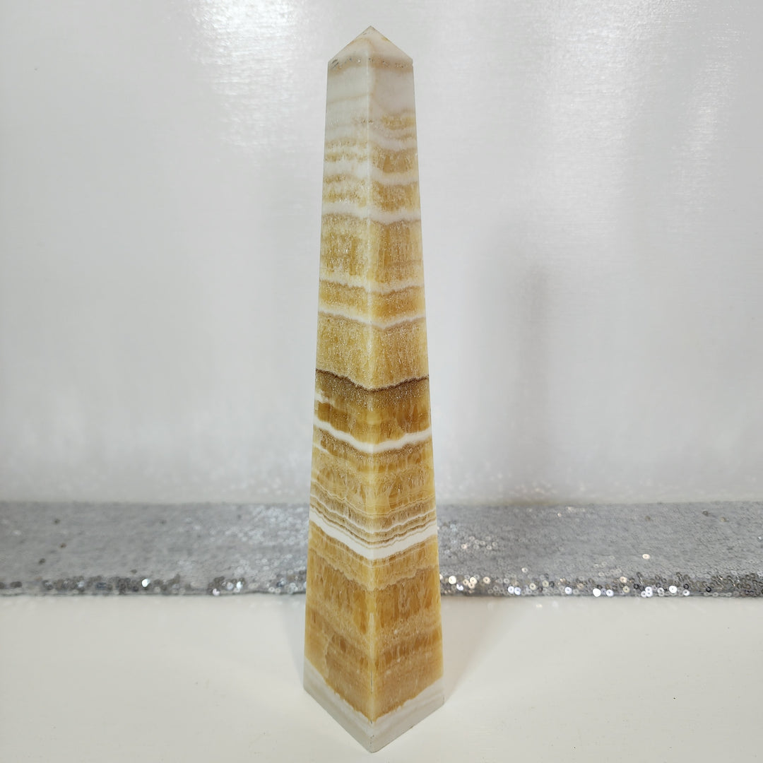 Orange Calcite - Obelisk