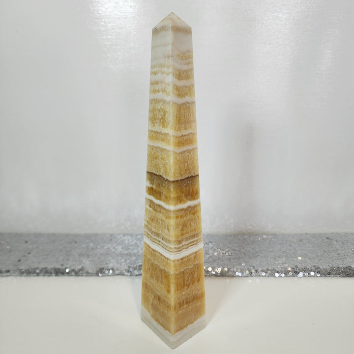 Orange Calcite - Obelisk