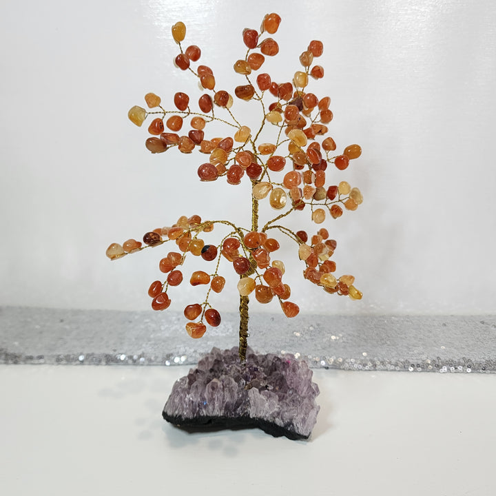 Carnelian & Amethyst - Tree Large
