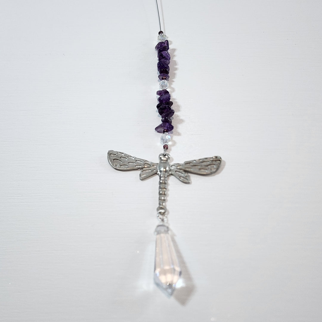 Sun Catchers - Amethyst Dragonfly