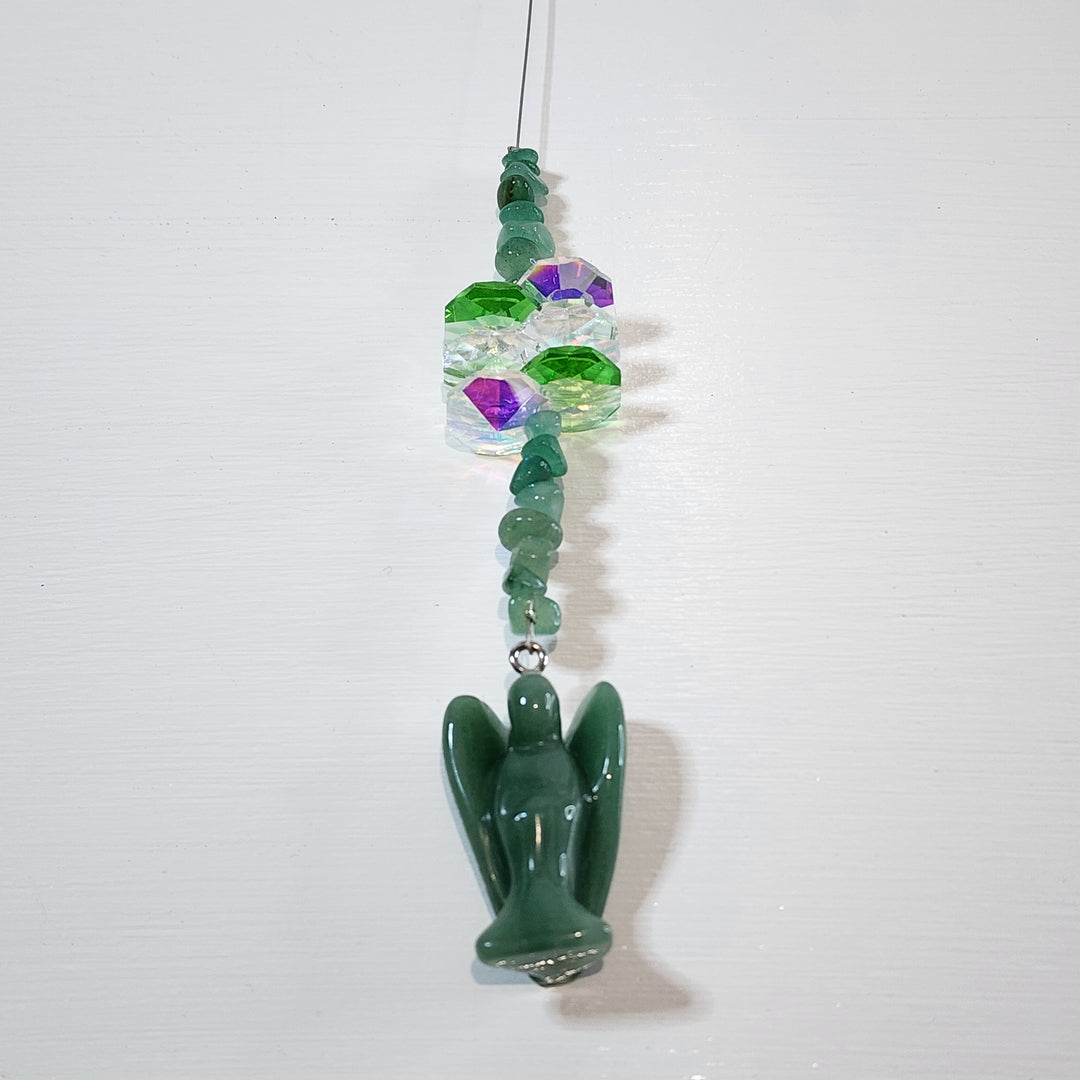 Sun Catchers - Green Aventurine Angel