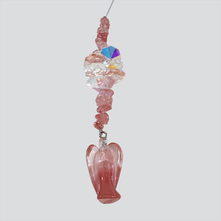 Sun Catchers - Strawberry Obsidian Angel