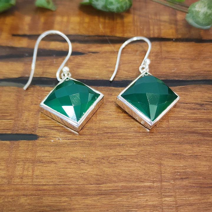 Green Onyx - Earrings