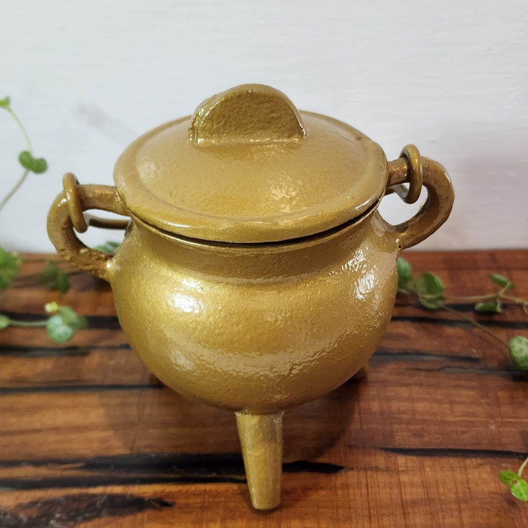 Cast Iron Cauldron - Gold