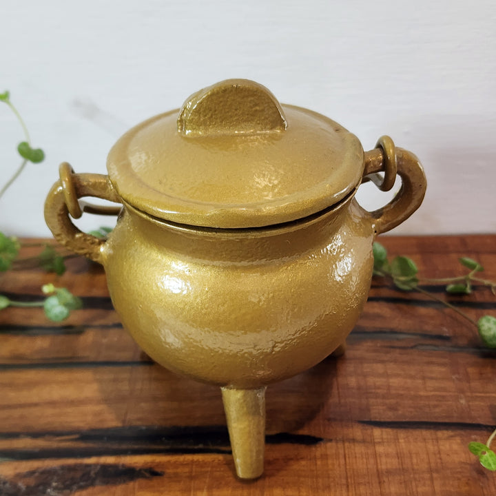 Cast Iron Cauldron - Gold