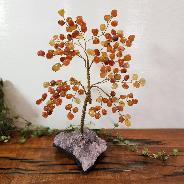 Carnelian & Amethyst - Tree Large