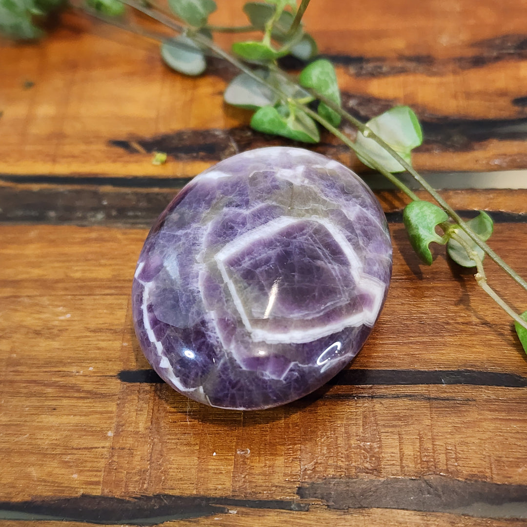 Chevron Amethyst - Palm Stones