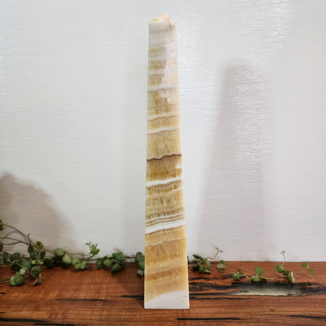 Orange Calcite - Obelisk