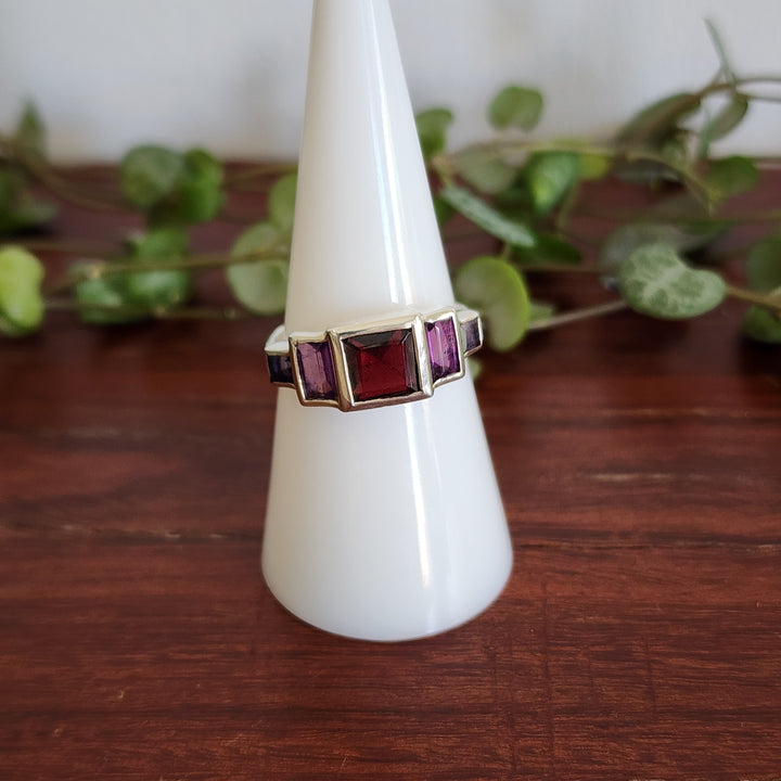 Amethyst, Garnet & Iolite - Ring