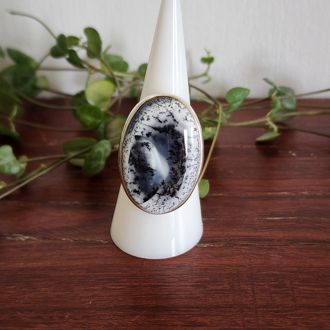 Dendritic Opal Ring