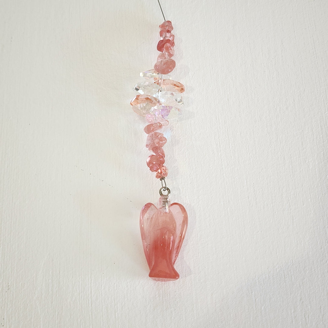 Sun Catchers - Strawberry Obsidian Angel