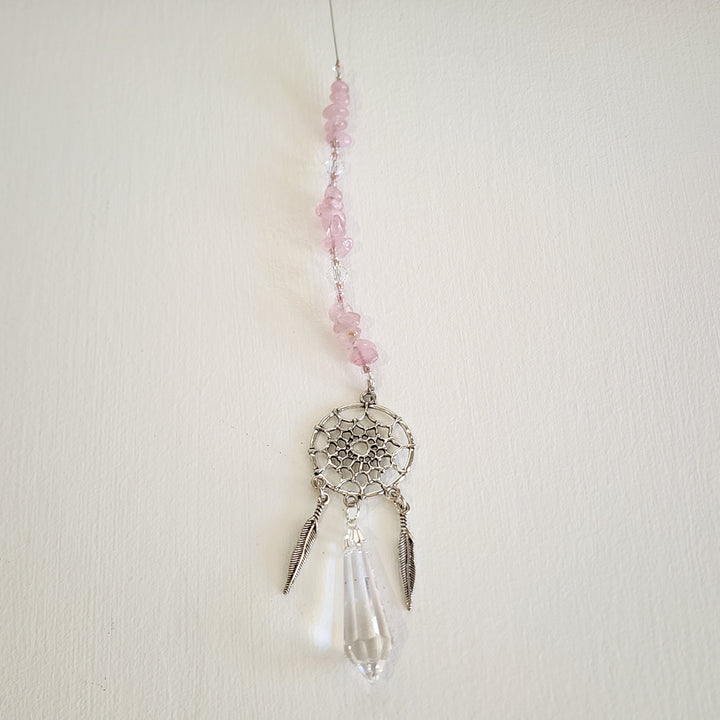 Sun Catchers - Rose Quartz Dream Catcher