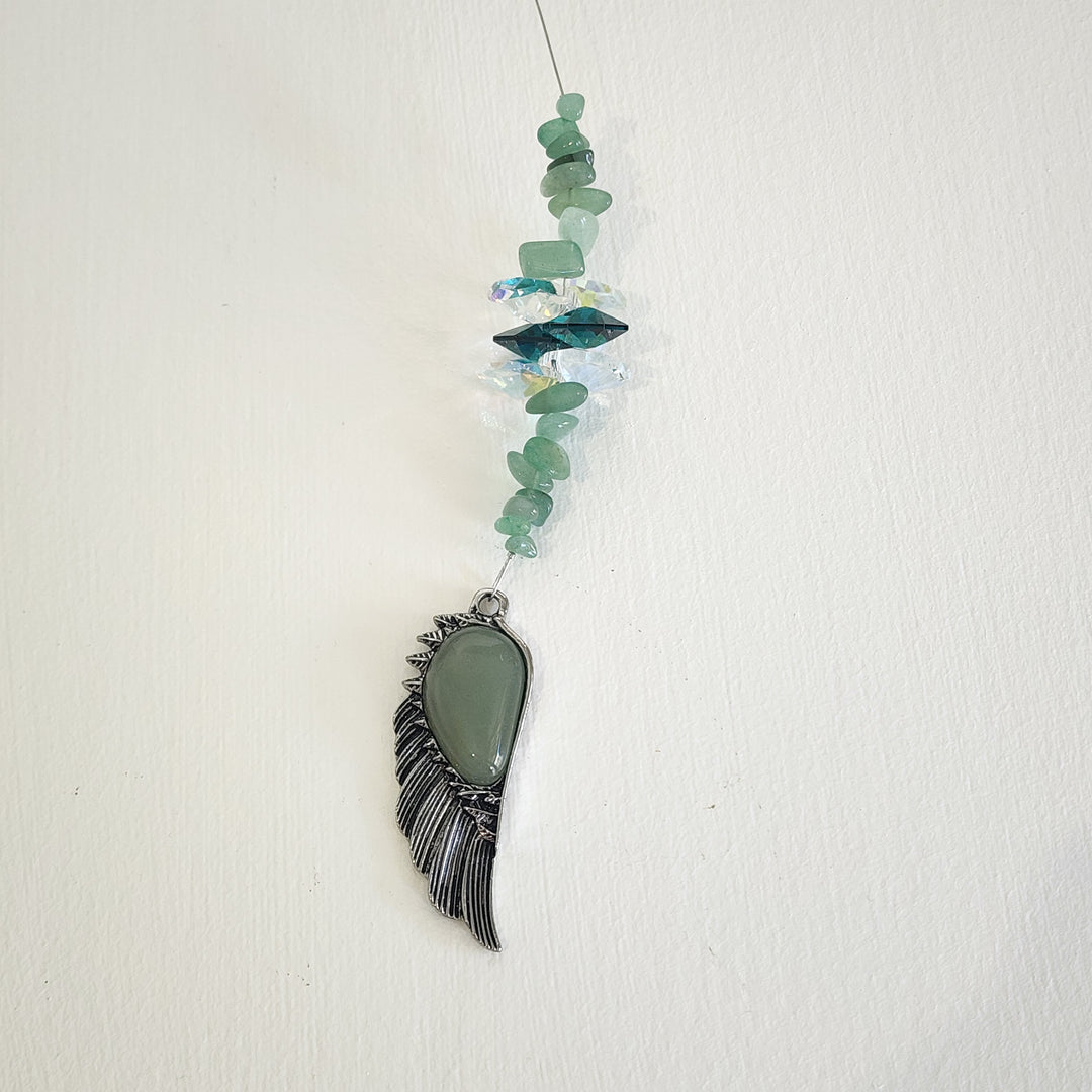 Sun Catchers - Green Aventurine Angel Wing