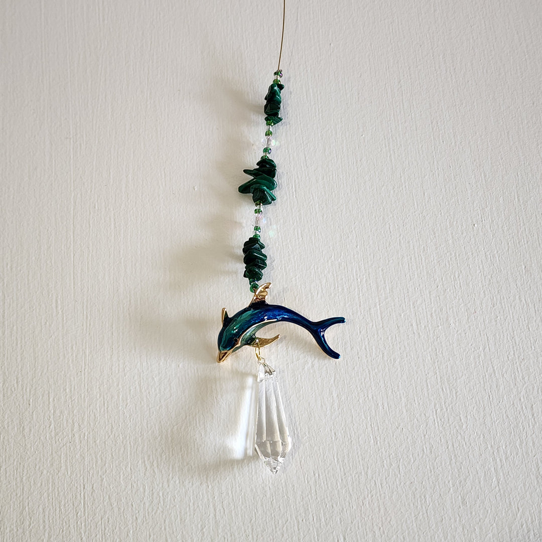 Sun Catchers - Malachite Dolphin