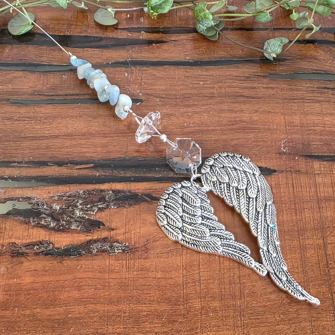 Sun Catchers - Aquamarine Angel Wings