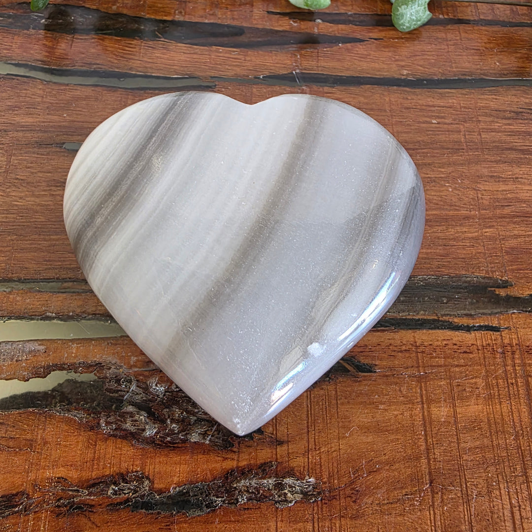 Black Banded Onyx - Heart