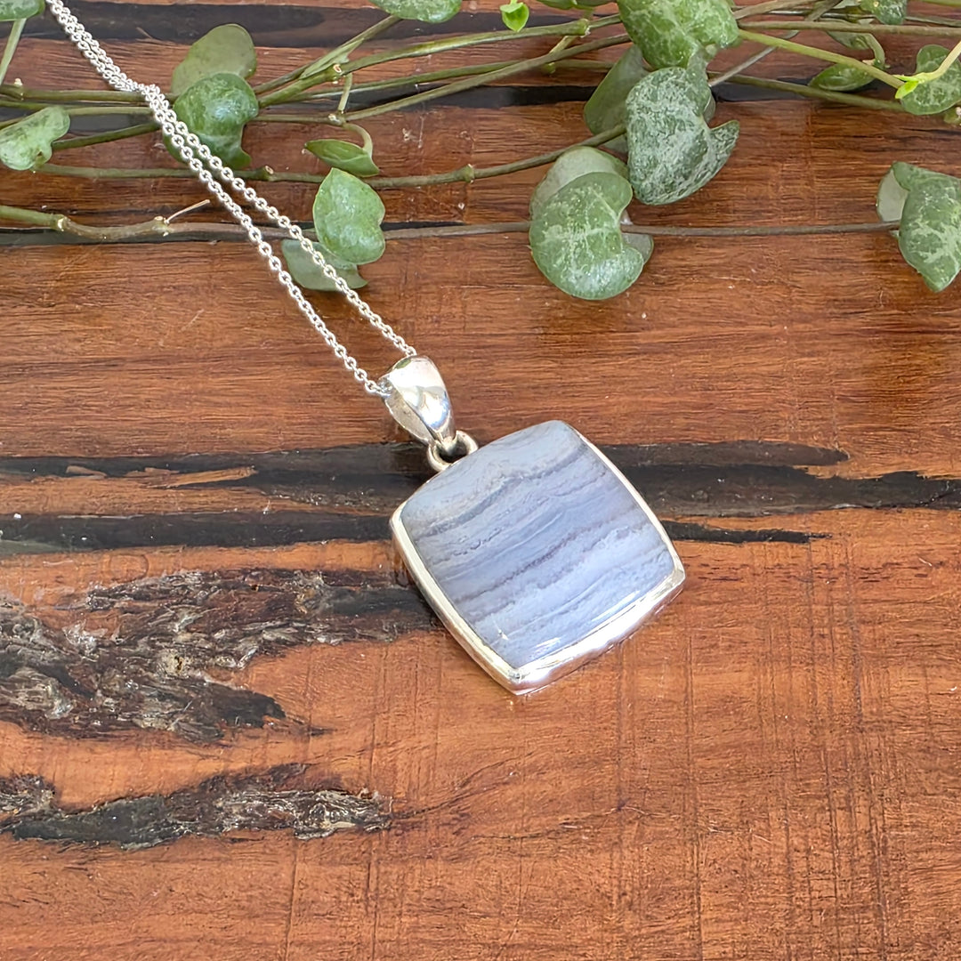 Blue Lace Agate - Pendant