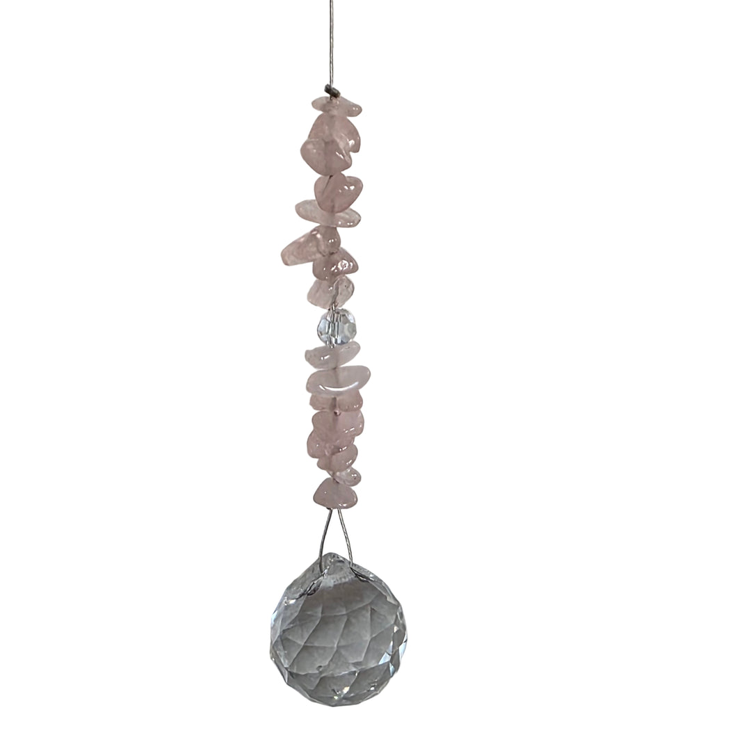 Rose Quartz Small Sphere Suncatcher