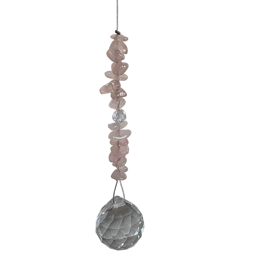 Rose Quartz Small Sphere Suncatcher