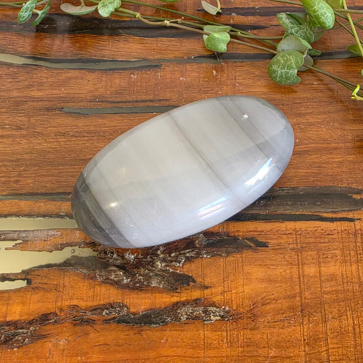 Black Banded Onyx - Palm Stone