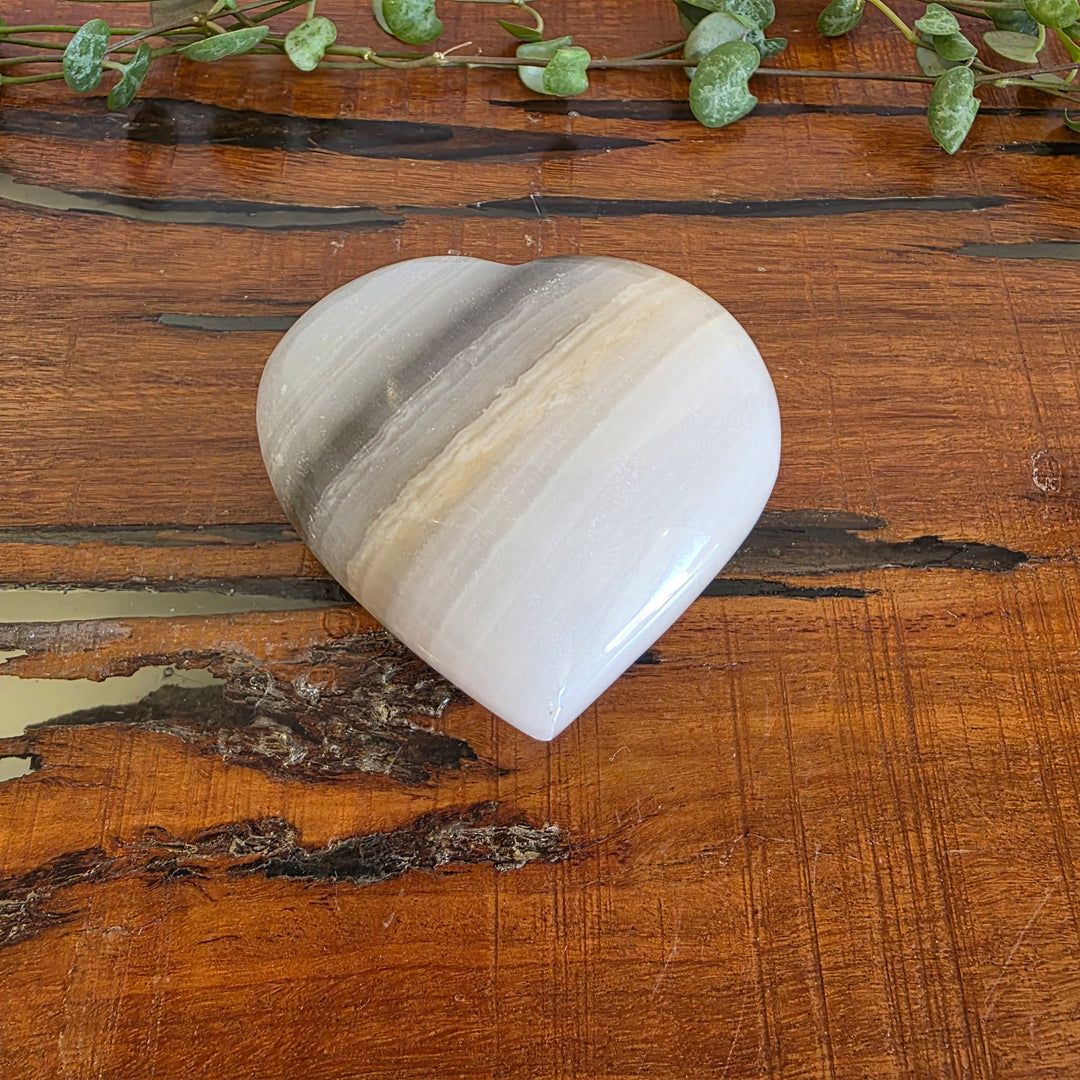 Black Banded Onyx - Heart