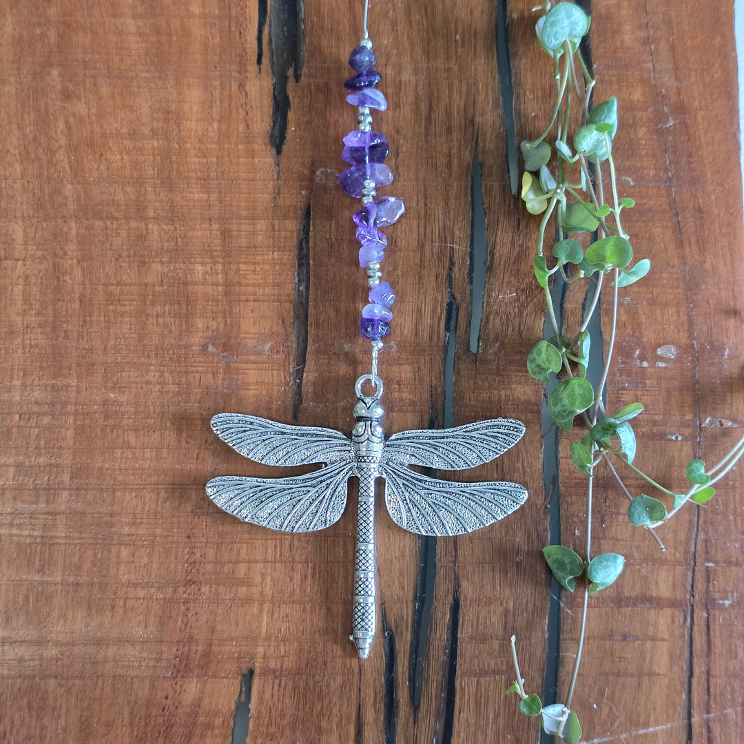 Sun Catchers - Amethyst Dragonfly