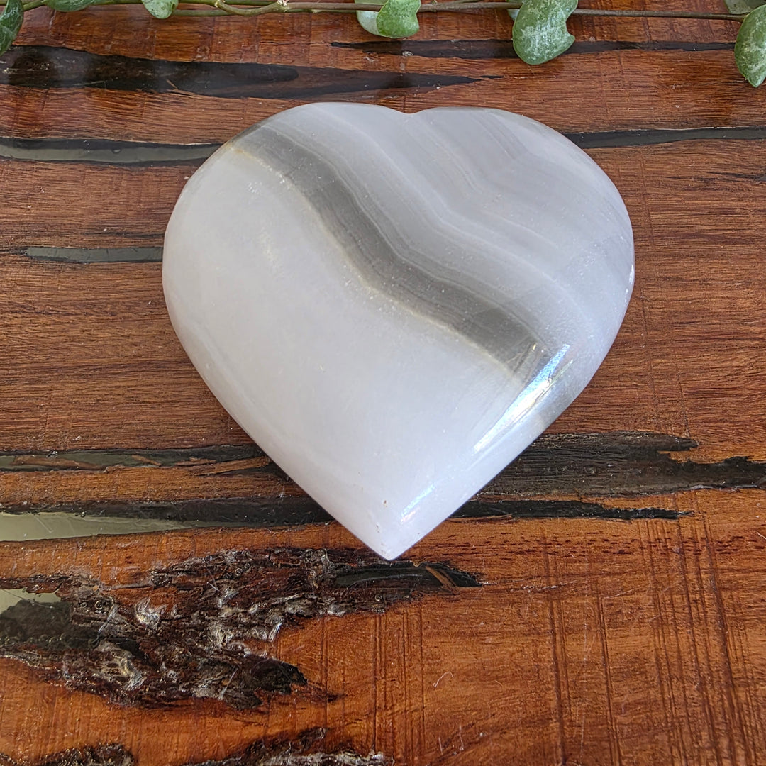 Black Banded Onyx - Heart