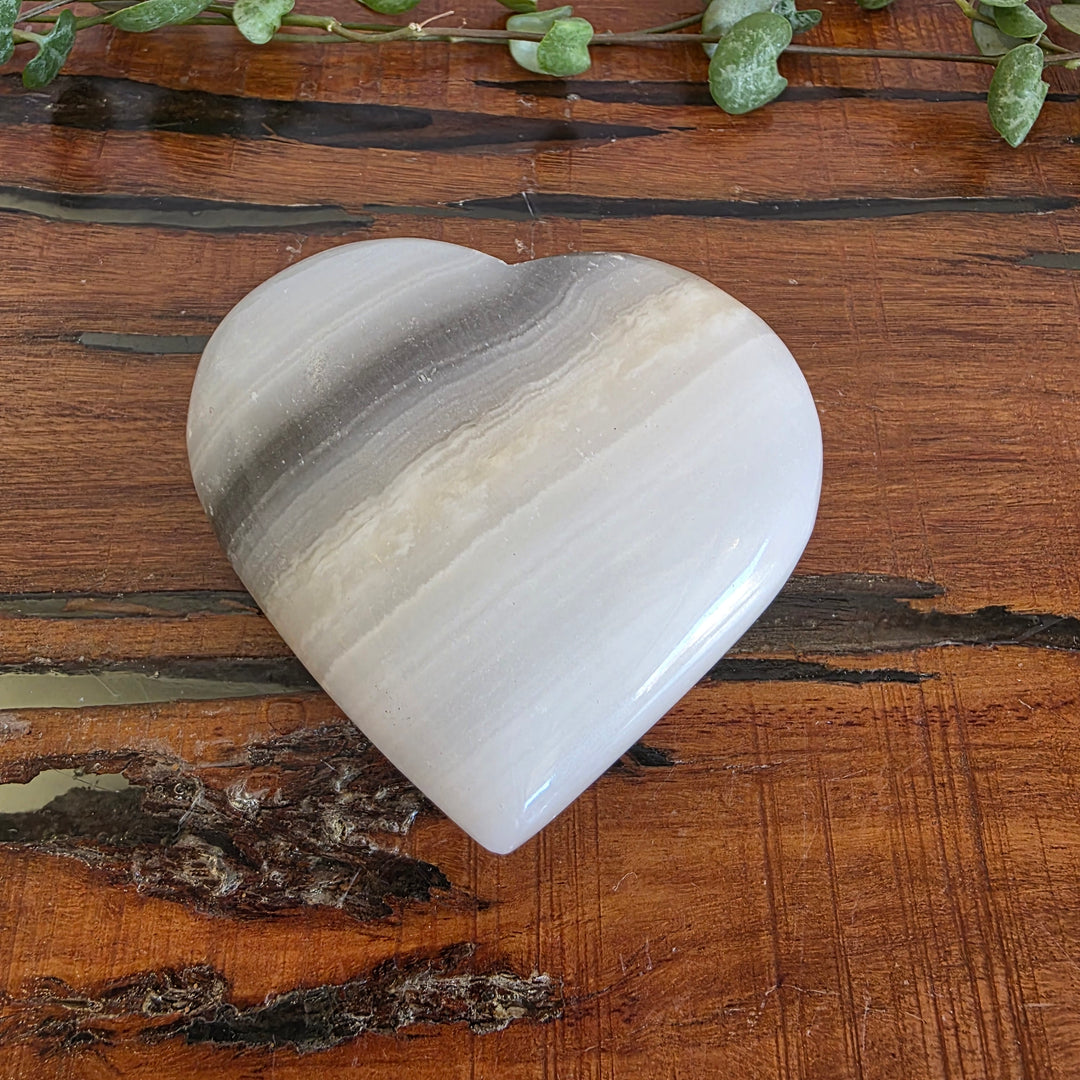 Black Banded Onyx - Heart