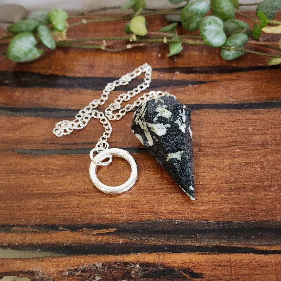 Chinese Writing Stone Pendulum