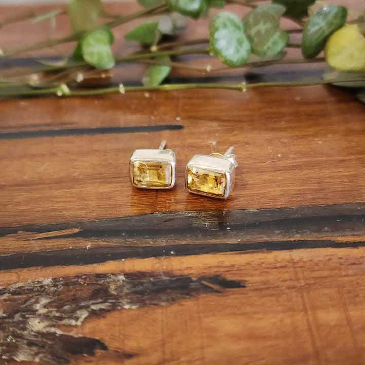 Citrine Earring set in 925 Sterling Silver