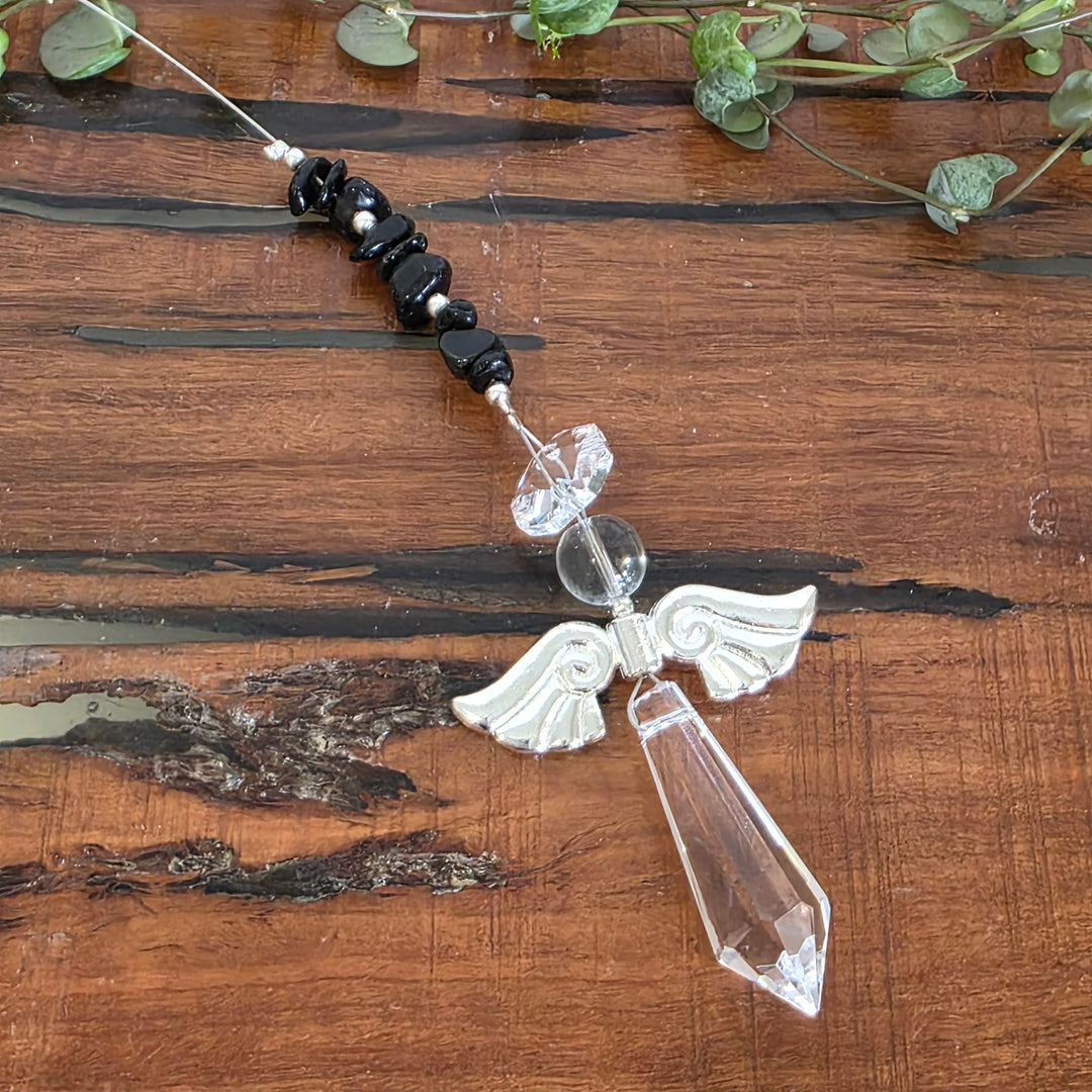Sun Catchers - Black Obsidian Angel