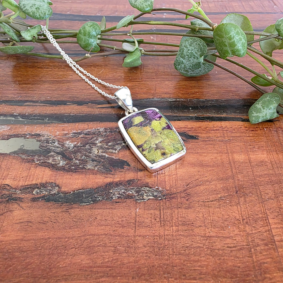 Apatite Pendant set in 925 Sterling Silver.