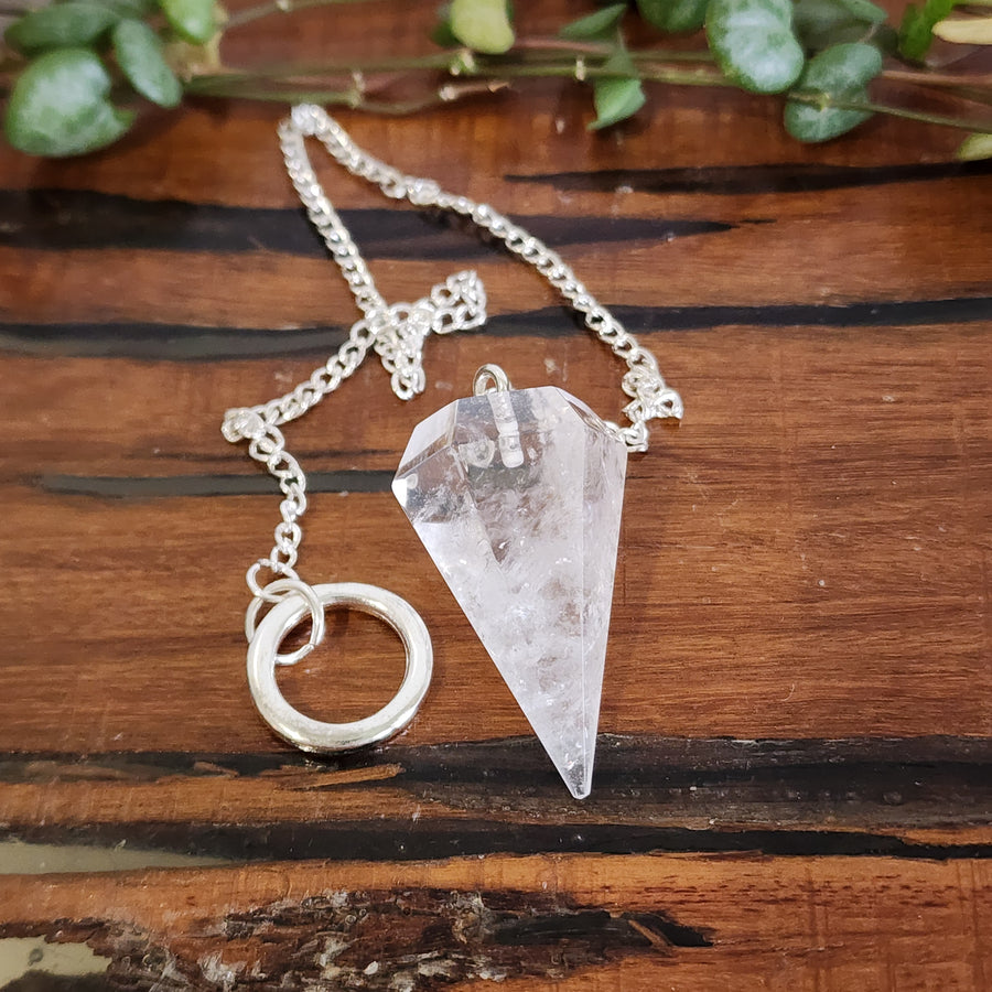 Clear Quartz Pendulum
