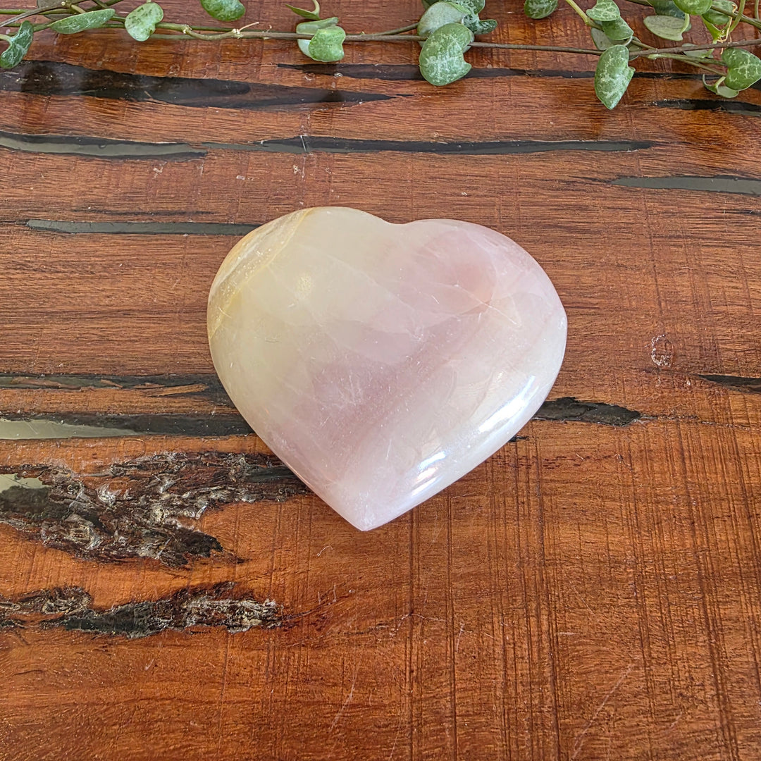 Pink Banded Onyx - Heart