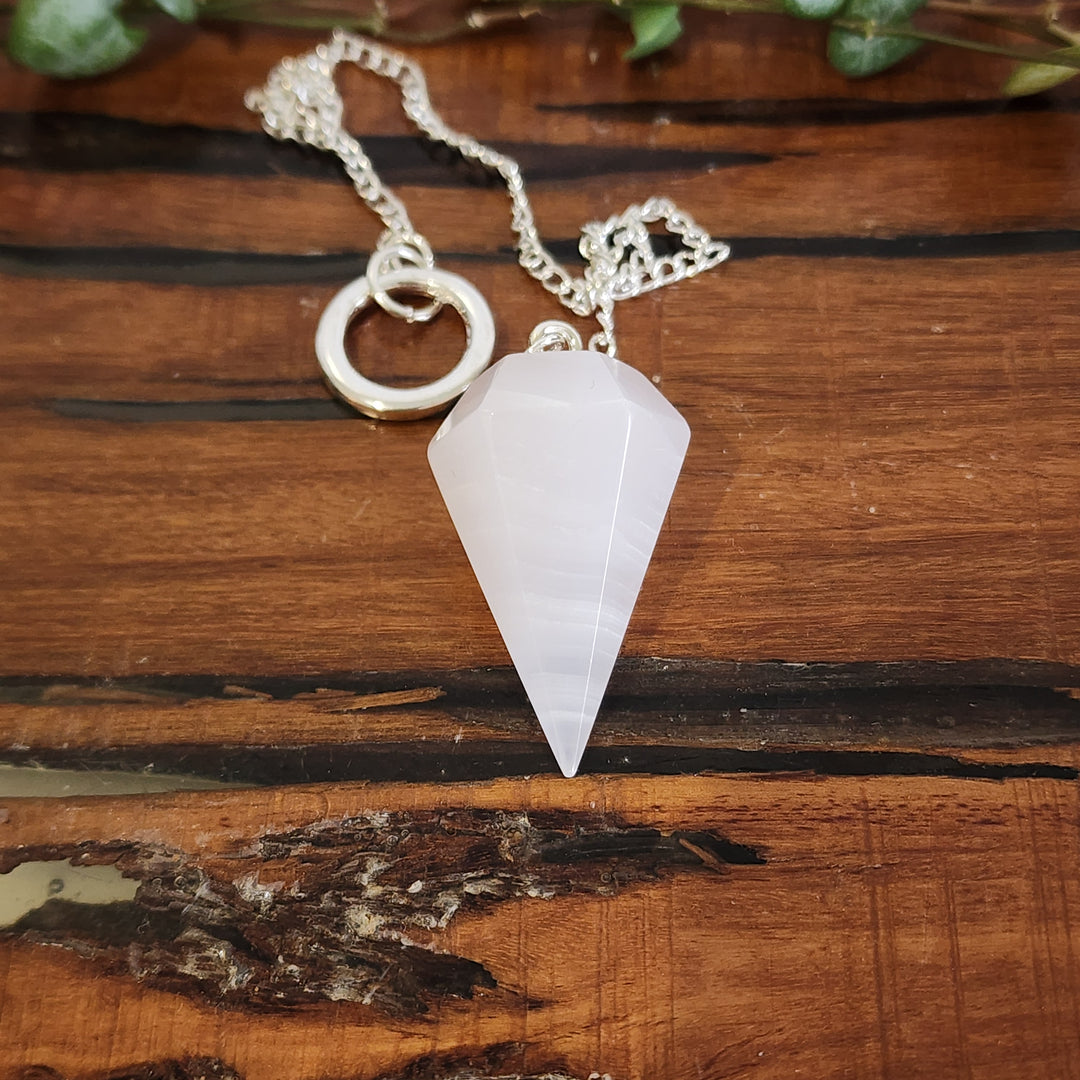 Pink Calcite Pendulum
