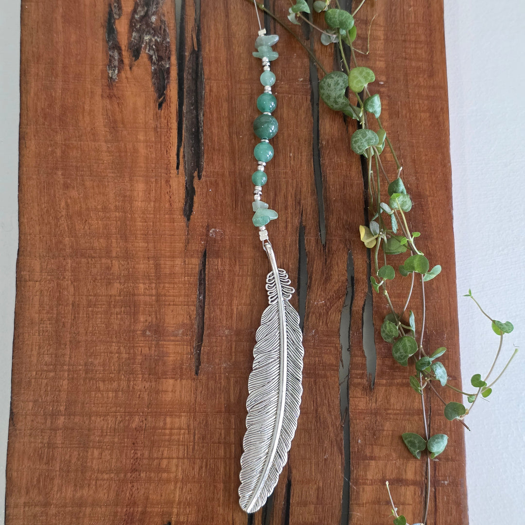 Sun Catchers - Green Aventurine Feather