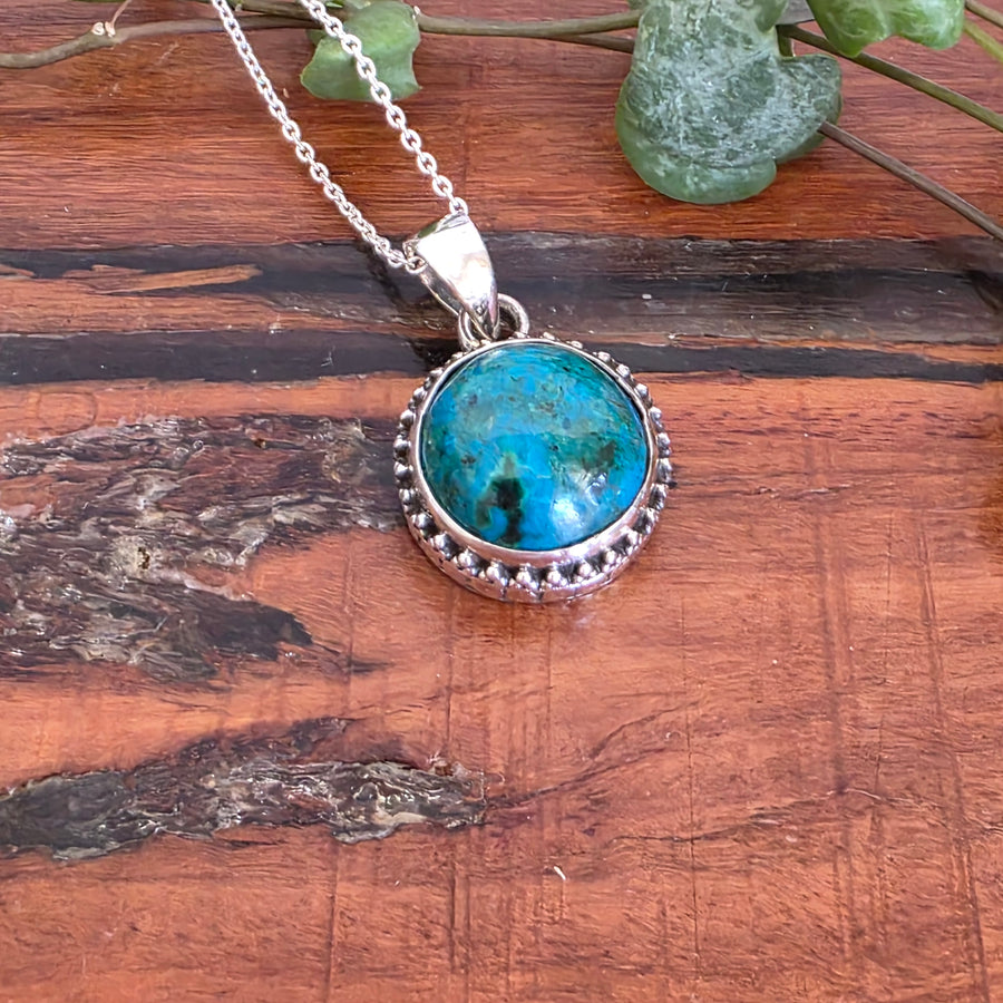 Apatite Pendant in 925 Sterling Silver