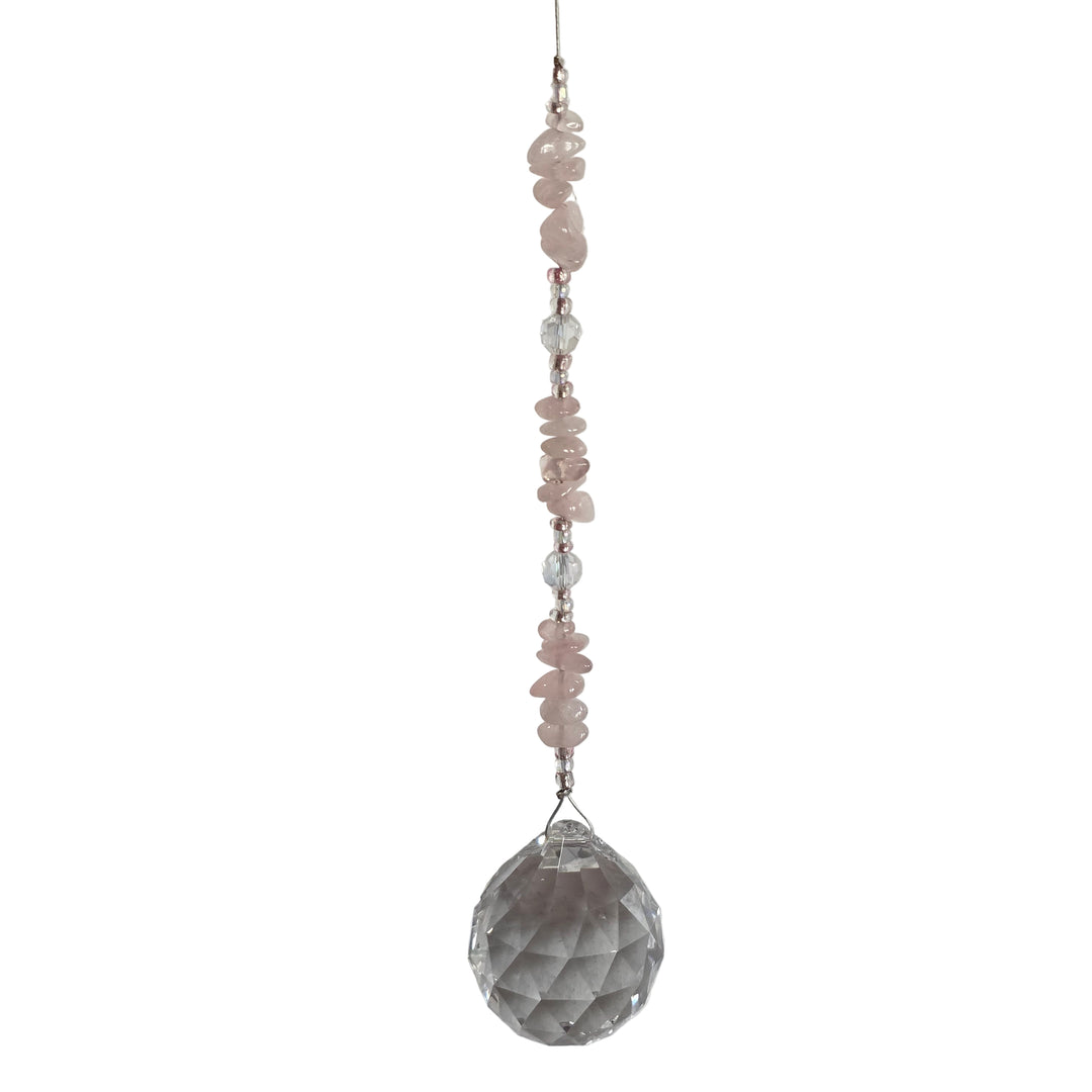 Rose Quartz Medium Sphere Suncatcher