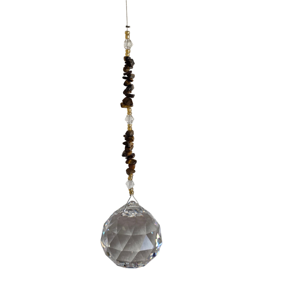 Golden Tigers Eye Large Sphere Sun Catcher