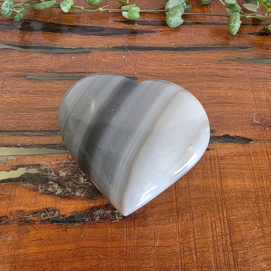 Black Banded Onyx - Heart