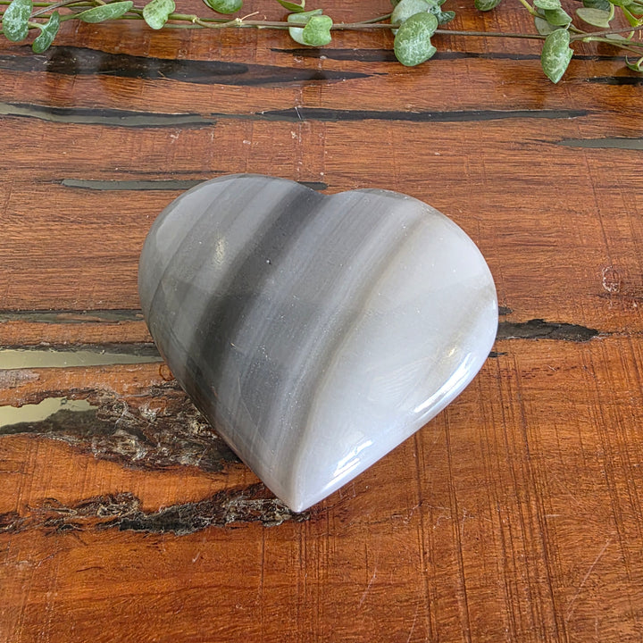 Black Banded Onyx - Heart