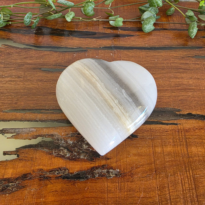 Black Banded Onyx - Heart
